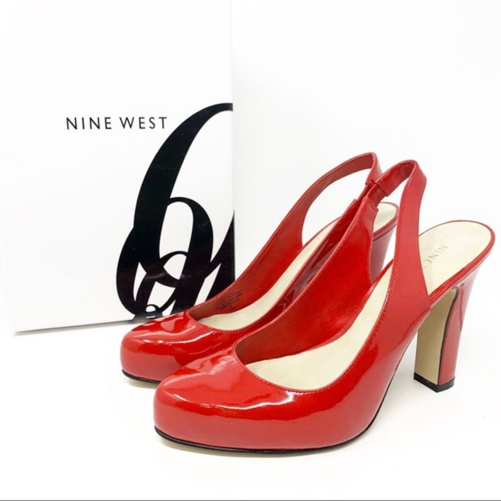 Nine West Red Patent Slingback | Size 7.5 M